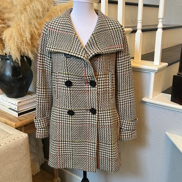 Bill Blass Vintage Tweed Wool Coat Size 6